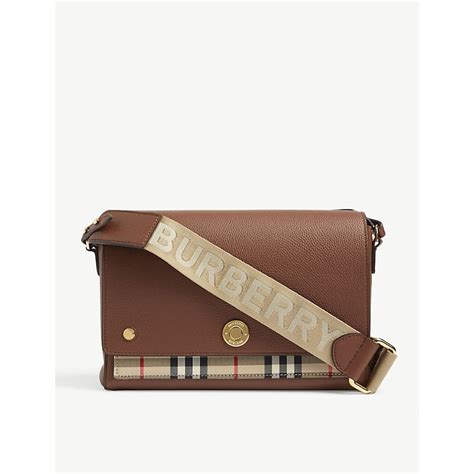 burberry hackberry leather cross-body bag|burberry crossbody bag vintage.